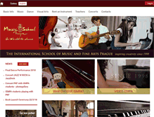 Tablet Screenshot of musicschoolprague.com